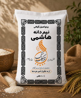 نیم دانه هاشمی گیلان(۵کیلویی)